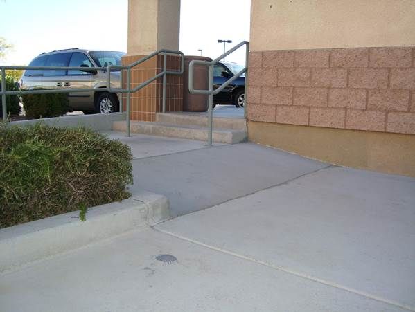 Not ADA compliant ramp